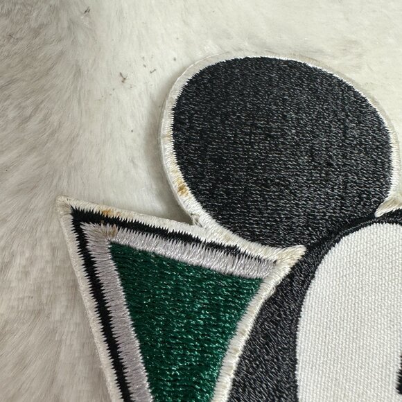 Vintage Large Mickey Mouse Pie Eyes Large Cloth Patch Walt Disney Sew On - Picture 4 of 6